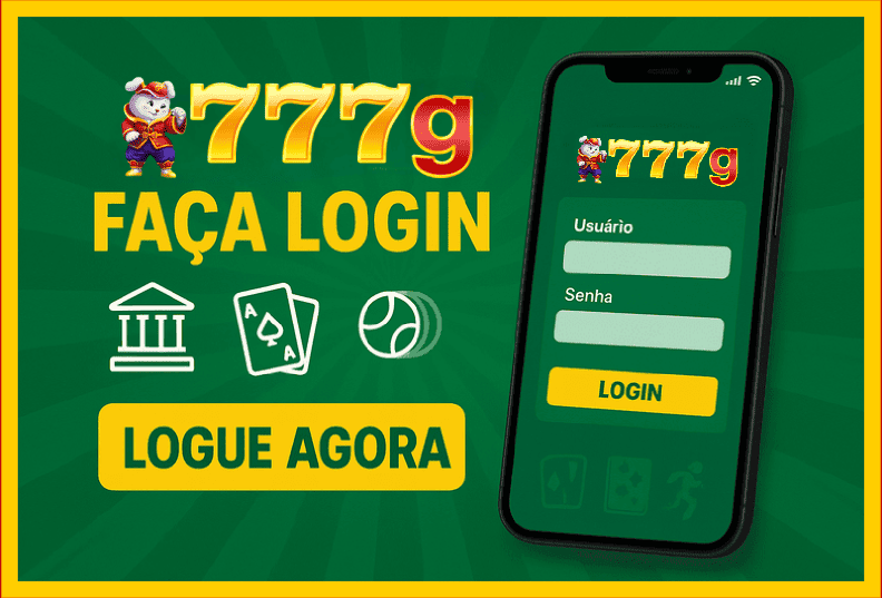 Imagem destacando login seguro na 777G para novos usuários
